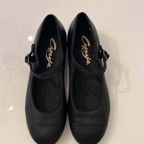 Capezio black leather Mary Jane tap shoes - Picture 5 of 9